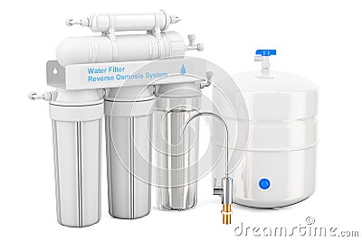 Reverse Osmosis System, 3D Stock Photo