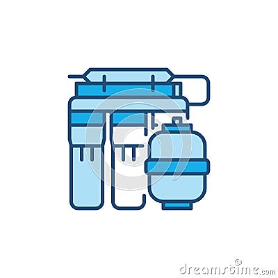 Reverse Osmosis System vector concept colored icon Vector Illustration