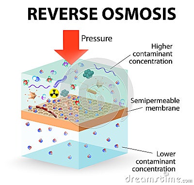 Reverse Osmosis Vector Illustration