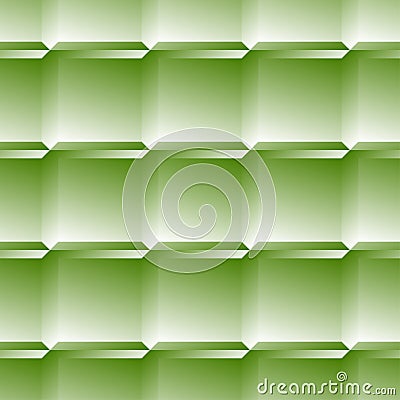 Revetment, tiling, tiles seamlessly repeatable pattern, background, texture. Monochrome beveled, embossed checkered, squares Vector Illustration