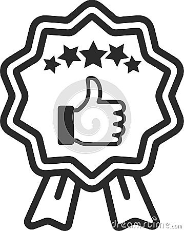 Review icon, Feedback icon, Customer review black vector icon. Vector Illustration
