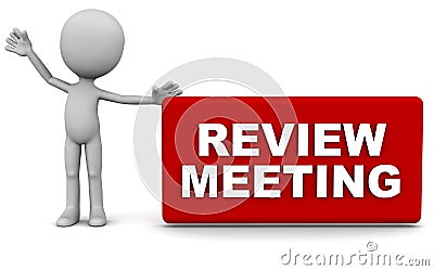 Review meeting Stock Photo