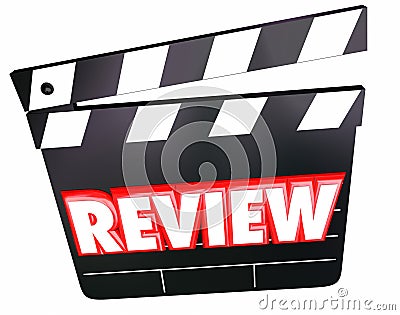 Review Movie Clapper Film Critic Rating Comments Opinions Stock Photo