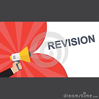 Conceptual writing showing Revision. Vector illustration Vector Illustration