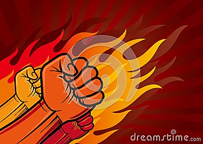 revolution fist Vector Illustration