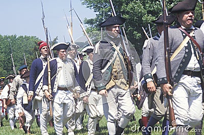 Revolutionary War Reenactment, Editorial Stock Photo