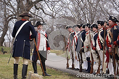 Revolutionary war reenactment Editorial Stock Photo