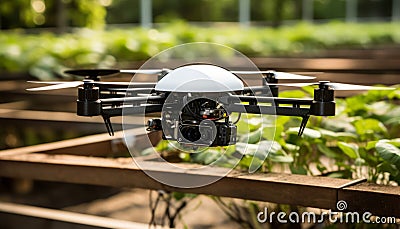 Revolutionizing agriculture robotic machines automating harvest assembly on modern farms Stock Photo