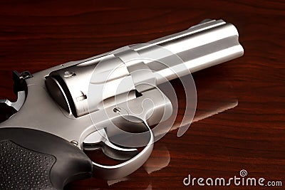 Revolver Close Up Stock Photo