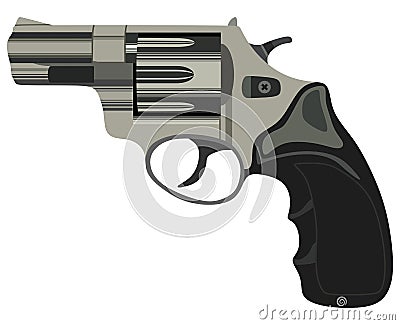 Revolver Vector Illustration