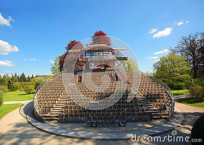 Revolving auditorium Stock Photo