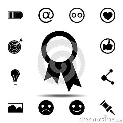 reward, prize, premium, trophy, tribute, meed icon. Simple glyph vector element of web, minimalistic icons set for UI and UX, Stock Photo