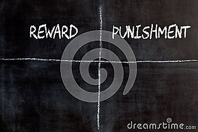 Reward Punishment Concept Stock Photo