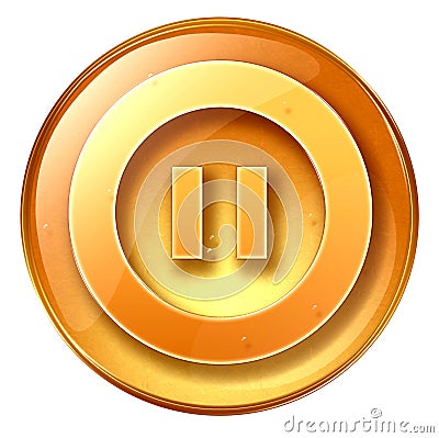 Rewind Forward icon yellow Stock Photo