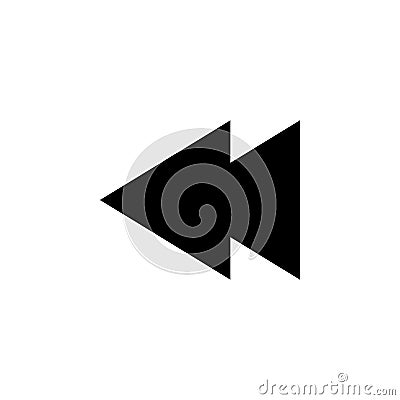 rewind sign icon. Element of minimalistic icon for mobile concept and web apps. Signs and symbols collection icon for websites, we Stock Photo