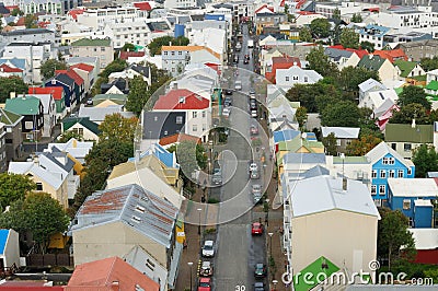 REYKJAVIK capital of Iceland Editorial Stock Photo