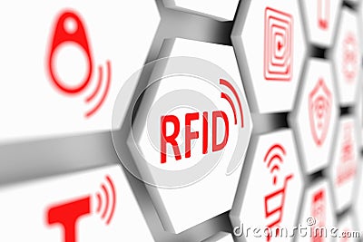 RFID Cartoon Illustration