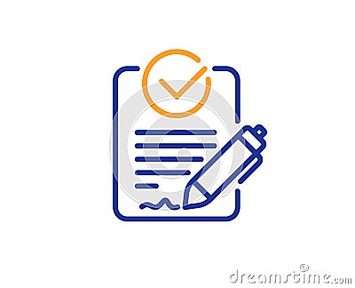 Rfp line icon. Request for proposal sign. Vector Vector Illustration