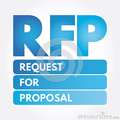 RFP - Request For Proposal acronym Stock Photo