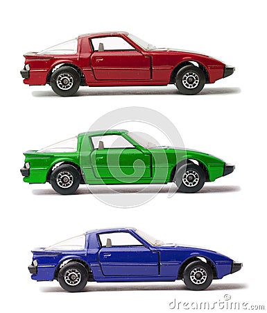 RGB Cars Stock Photo