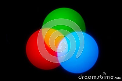 RGB color combination Stock Photo