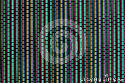 RGB-colors of an analogue screen Stock Photo