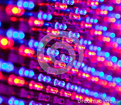 RGB led diode display panel Stock Photo