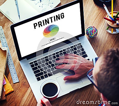 RGB Printing Palette Mixing Colour Concept Stock Photo