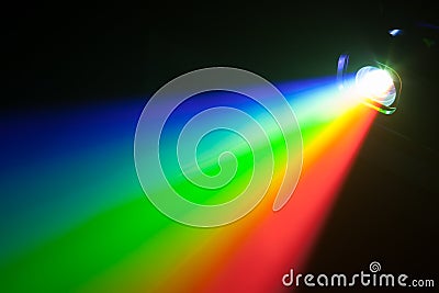 Rgb spectrum light of projector Stock Photo