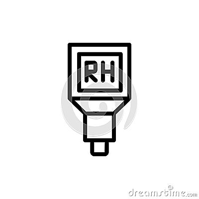 Rh meter, chemistry icon. Simple color vector elements of stinks icons for ui and ux, website or mobile application Stock Photo