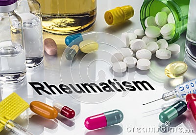 Rheumatism. Medicines As Concept Of Ordinary Treatment Stock Photo