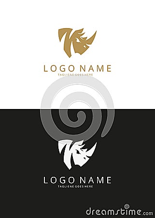 Rhino logo Vector Illustration