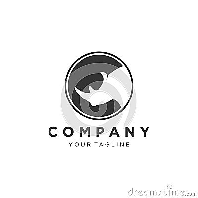 Rhino Vector Logo Template Vector Illustration