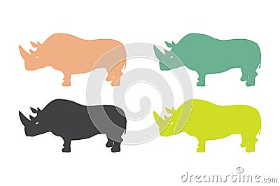 Rhinoceroses. Stock Photo