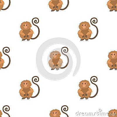 Rhinopithecus pattern seamless vector Vector Illustration