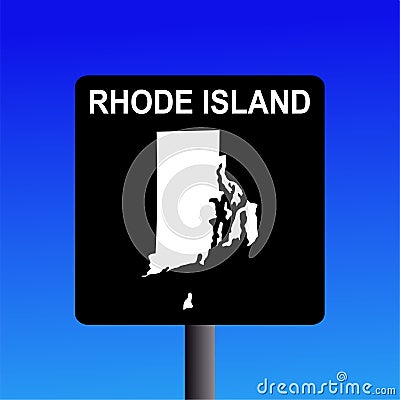 Rhode Island highway sign Vector Illustration