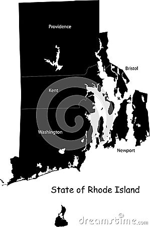 Rhode Island state Cartoon Illustration