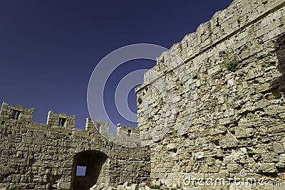 Rhodes fortress Stock Photo