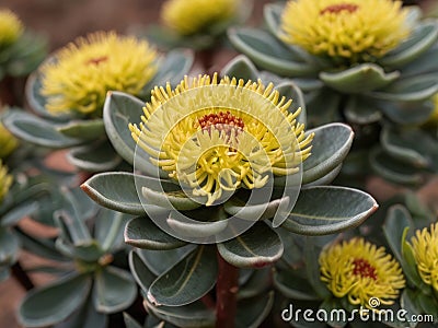 Rhodiola (Rhodiola rosea) in the garden Stock Photo