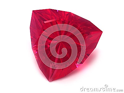 Rhodolite or Ruby gemstone Stock Photo