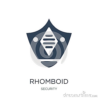 rhomboid icon in trendy design style. rhomboid icon isolated on white background. rhomboid vector icon simple and modern flat Vector Illustration