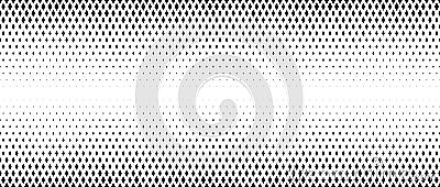 Rhombus gradient halftone texture. Diamond shape dots fading background. Abstract geometric particle vanishing backdrop Vector Illustration
