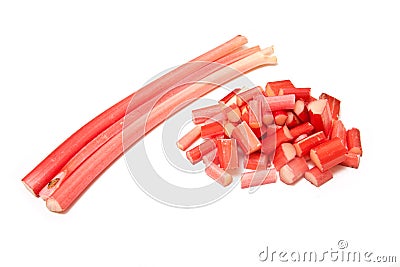 Rhubarb Stalks Stock Photo