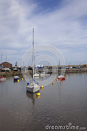 Rhyl harbour Stock Photo