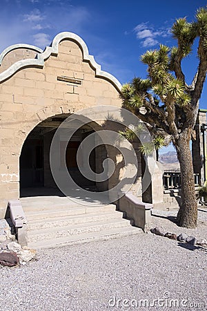 Rhyolite Ghost Town Stock Photo