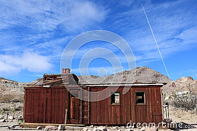 Rhyolite ghost town, Nevada Stock Photo