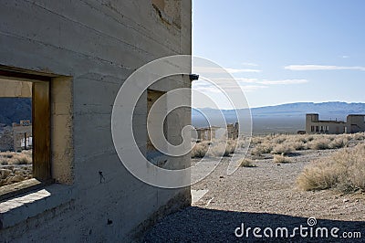 Rhyolite, Nevada ghost town. Stock Photo