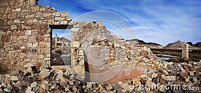 Rhyolite Ruins Stock Photo