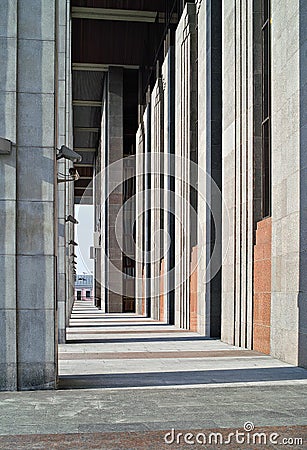 Rhythm of architectural lines. Stock Photo