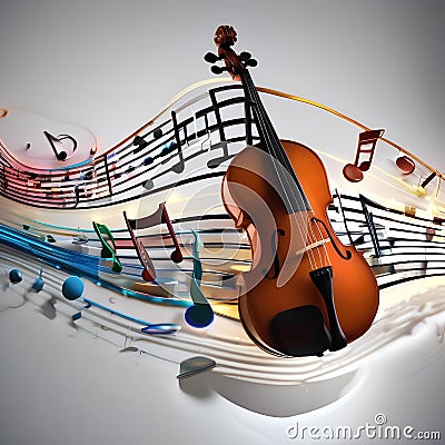 A rhythmic composition inspired by the flow of music and the essence of sound, resonating with rhythm and musicality3 Stock Photo